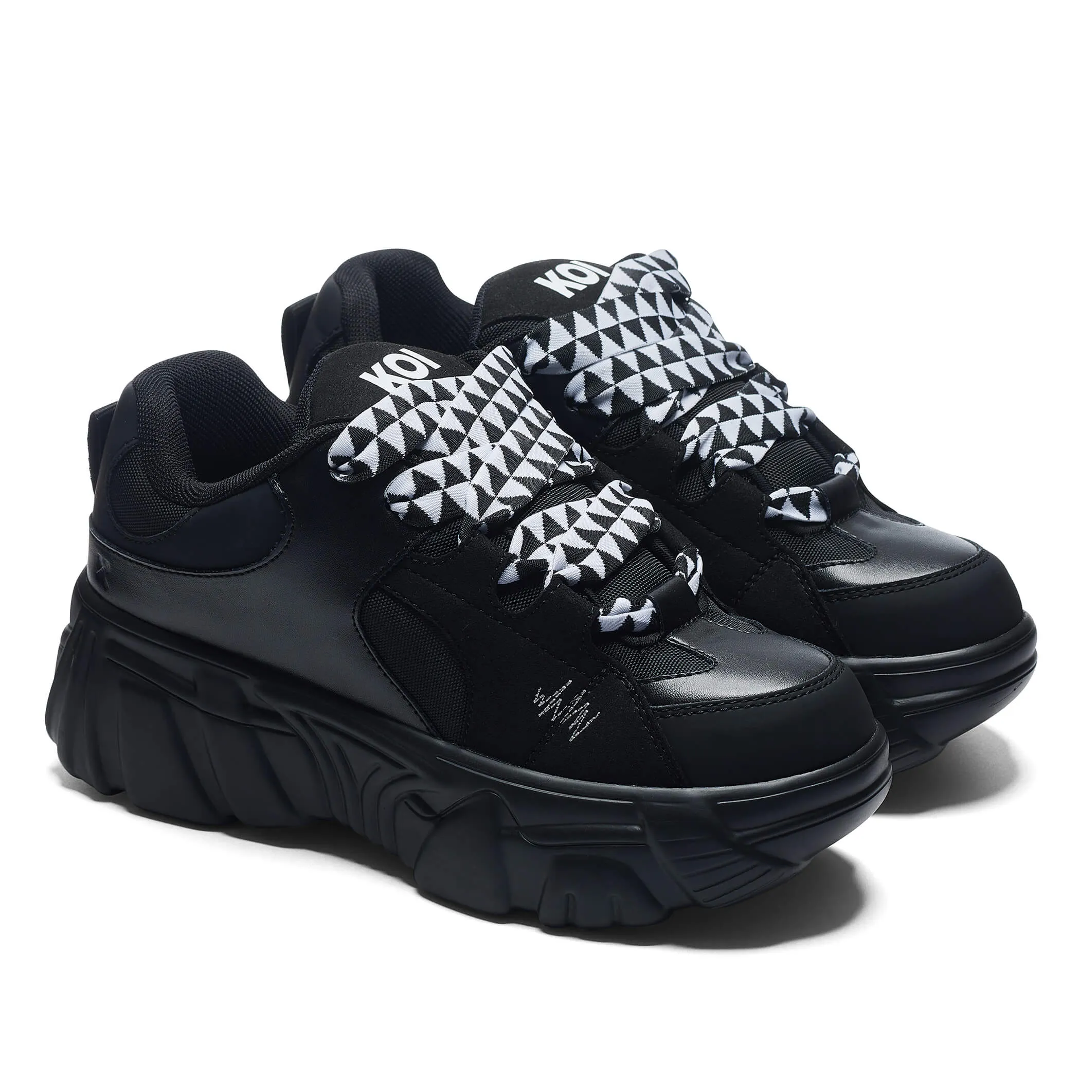 Ricta Flip Chunky Trainers - White Lace sold by Koi Footwear product image thumbnail 3