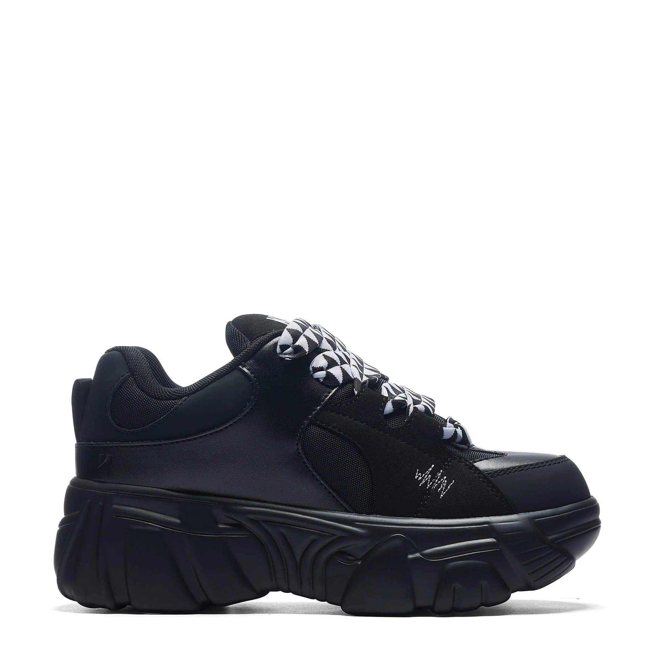 リッキー RICK OWENS | RICK OWENS MAN BLACK&WHITE SNEAKERS | Antonioli.eu