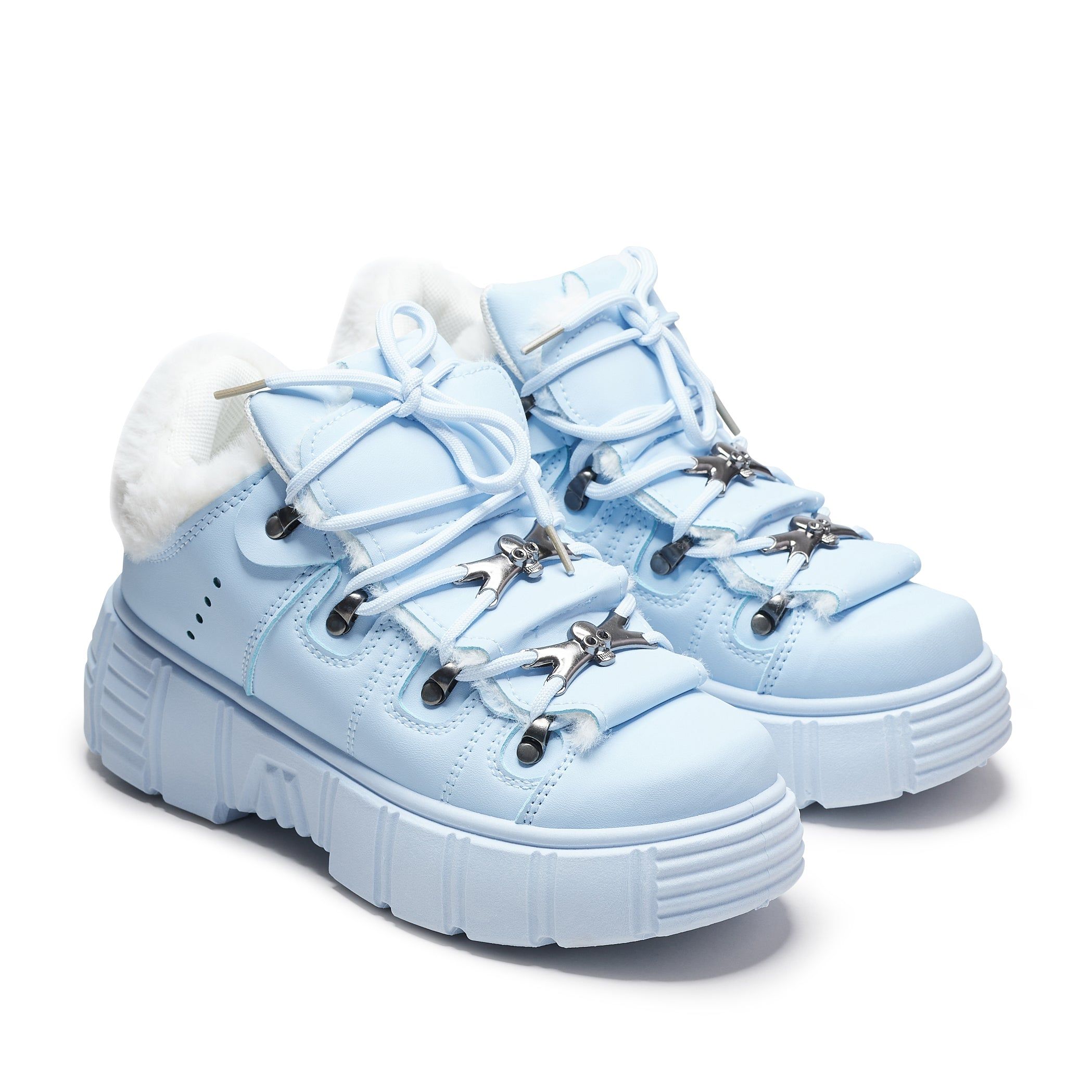 Glacial Bites Fluffy Baby Blue Trainers sold by Koi Footwear product image thumbnail 3
