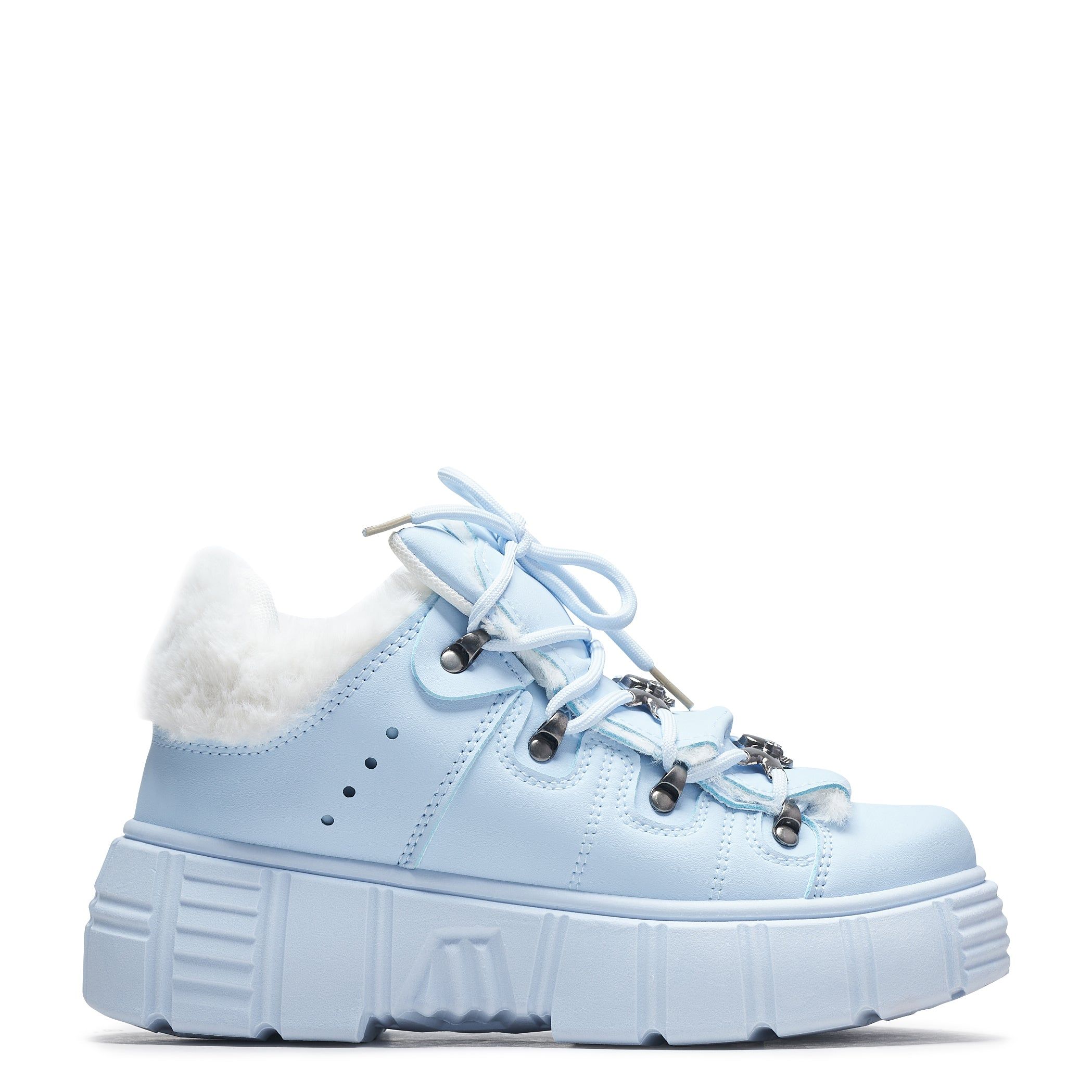 Glacial Bites Fluffy Baby Blue Trainers sold by Koi Footwear product image thumbnail 2