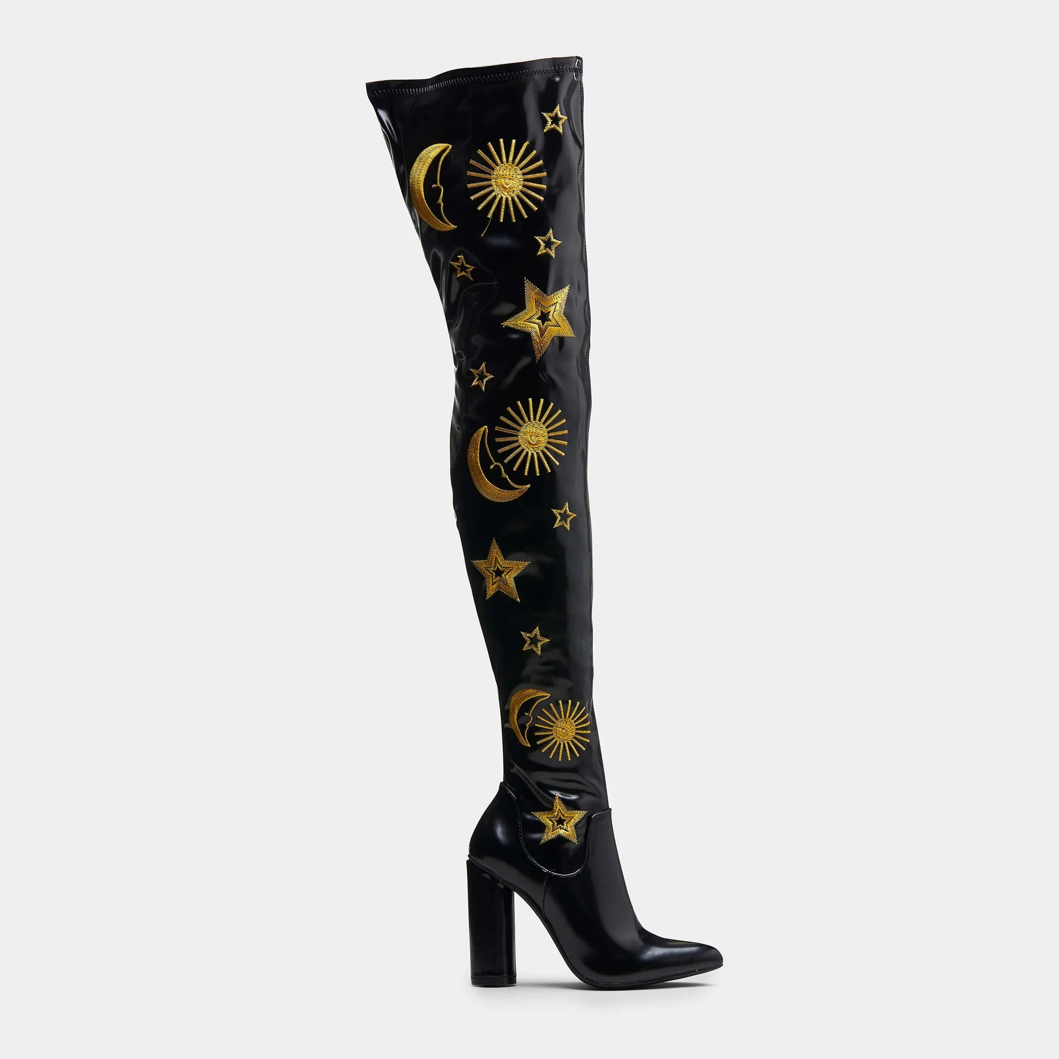 ASTRID Gold Star and Moon Long Boots sold by Koi Footwear product image thumbnail 2