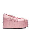 Zorina Lace Up Platform Ballet Shoes - Pink sold by Koi Footwear