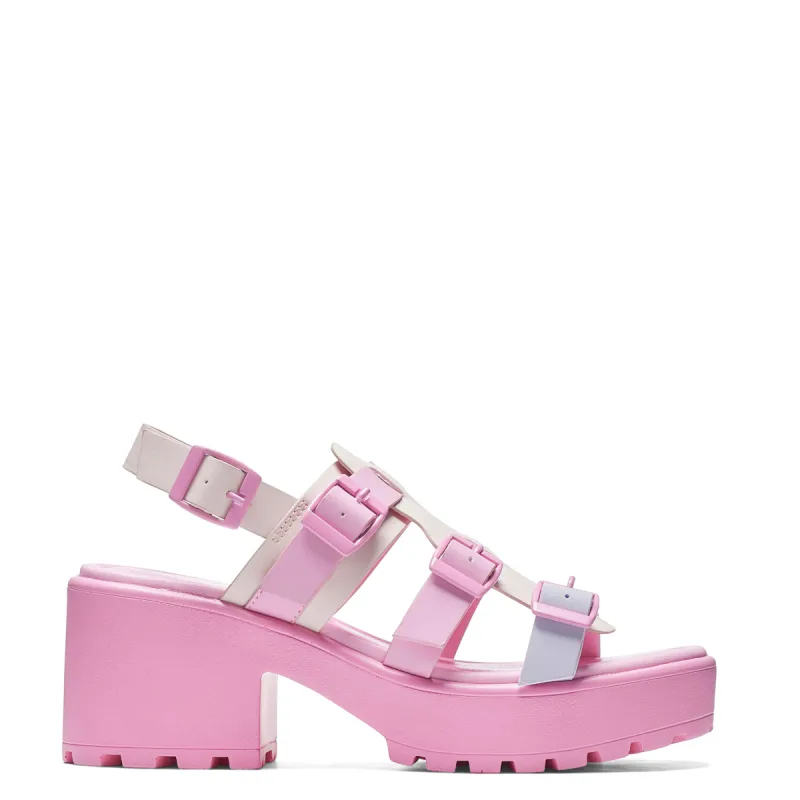 Sugar Season Chunky Buckle Sandals - Pink made by Koi Footwear