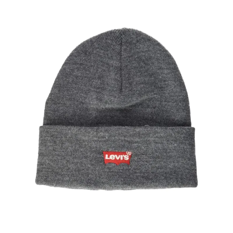 Levi's Embroidered Slouchy Beanie Grey sold by Kong