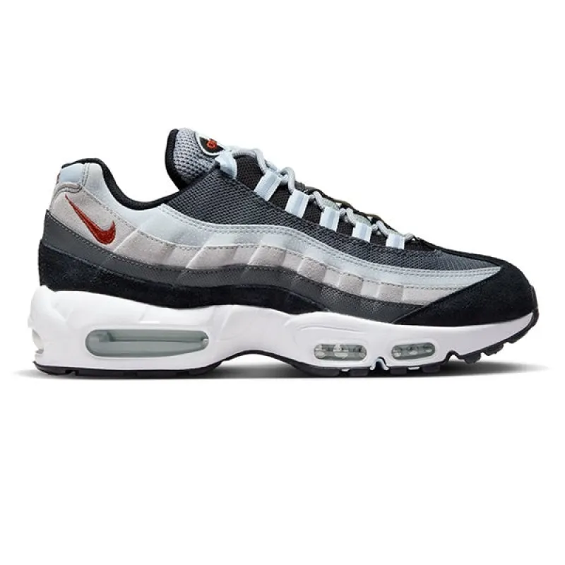 Nike Air Max 95 Wolf Grey Rugged Orange sold by Kong