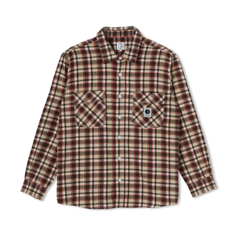 Polar Flannel Shirt Brown sold by Kong