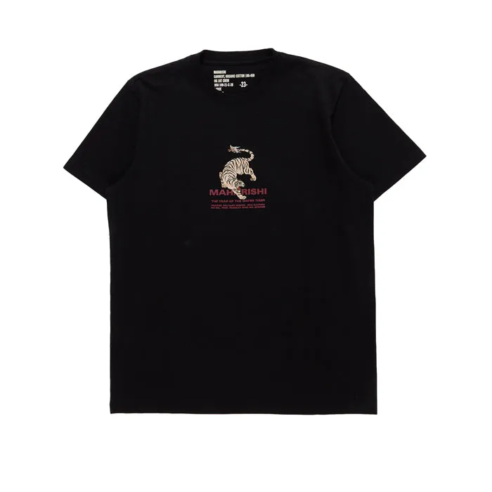 Maharishi Woodblock Tiger T Shirt Black sold by Kong product image thumbnail 2