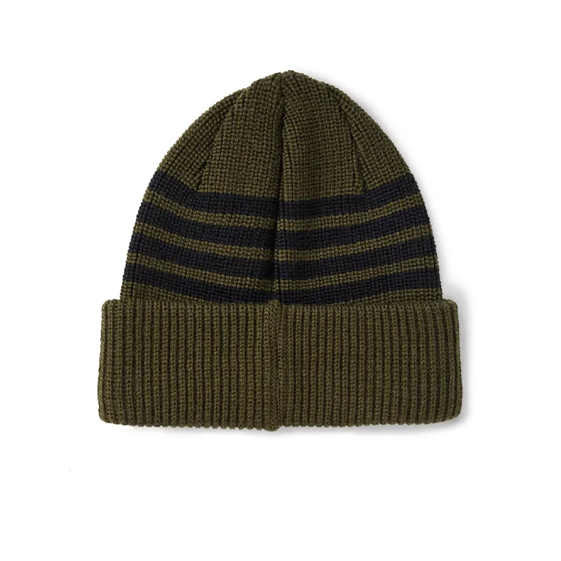 Polar Stripe Merino Beanie Army Green sold by Kong product image thumbnail 2