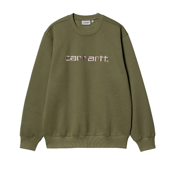 Carhartt WIP Sweat Dundee Glassy Pink sold by Kong
