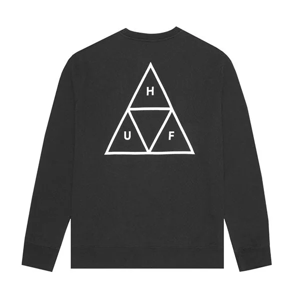 HUF Essentials TT Crew Black sold by Kong product image thumbnail 2
