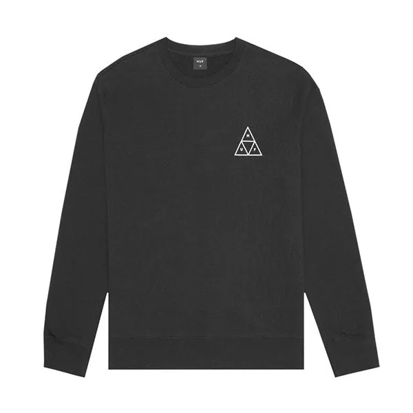 HUF Essentials TT Crew Black sold by Kong