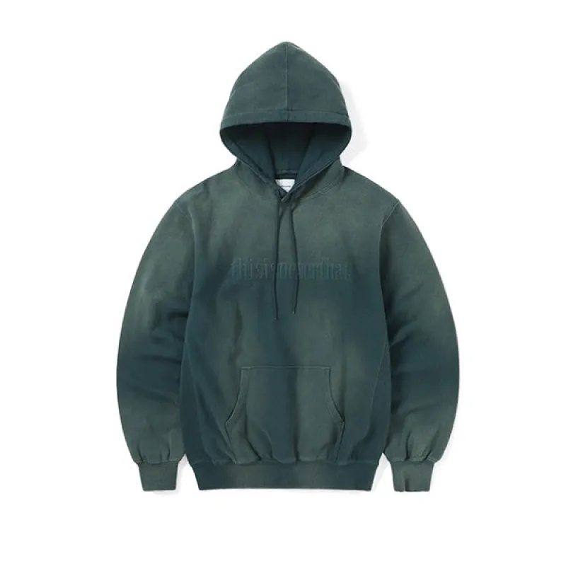 thisisneverthat Faded Embroidery Hoodie Indigo sold by Kong