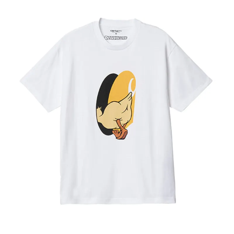 Carhartt WIP SS Deadkebab Knock Knock T-shirt White sold by Kong