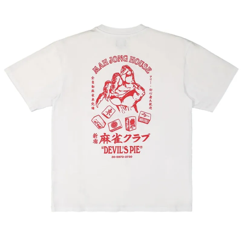 Edwin Devils Pie T Shirt White made by Edwin