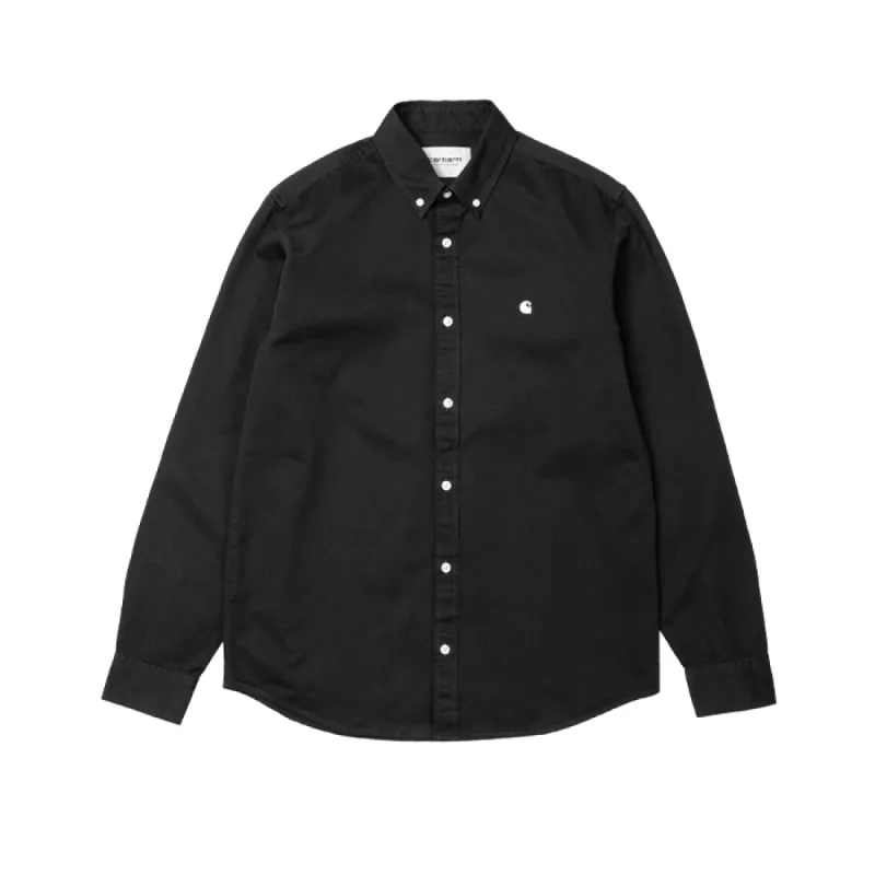 Carhartt WIP LS Madison Shirt Black sold by Kong