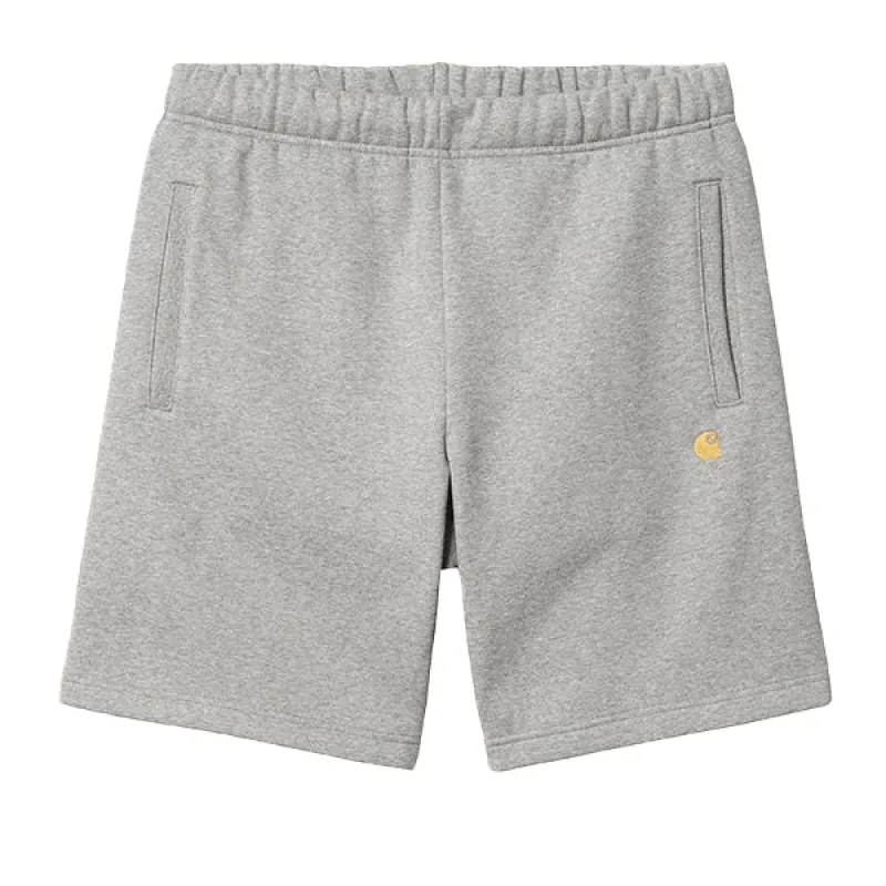 Carhartt WIP Chase Sweat Short Grey Heather Gold sold by Kong