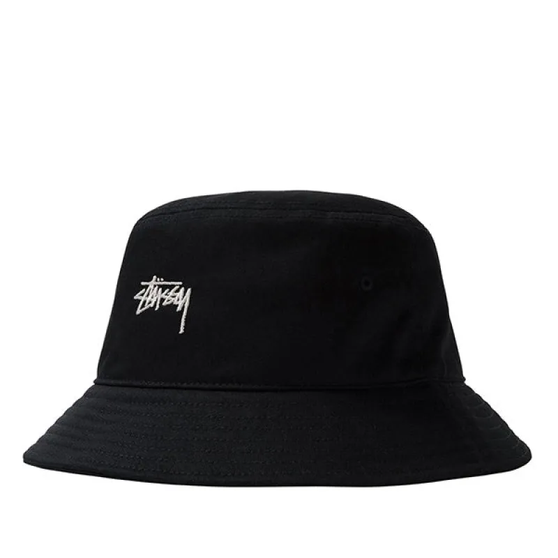 Stussy Stock Bucket Black sold by Kong
