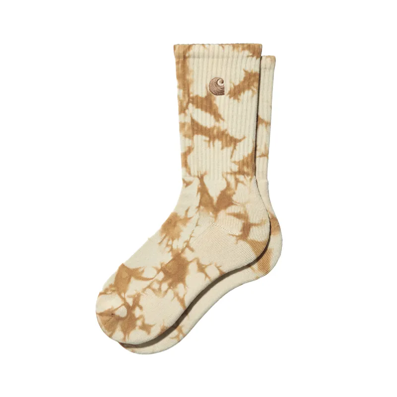 Carhartt WIP Vista Socks Dusty H Brown Natural sold by Kong
