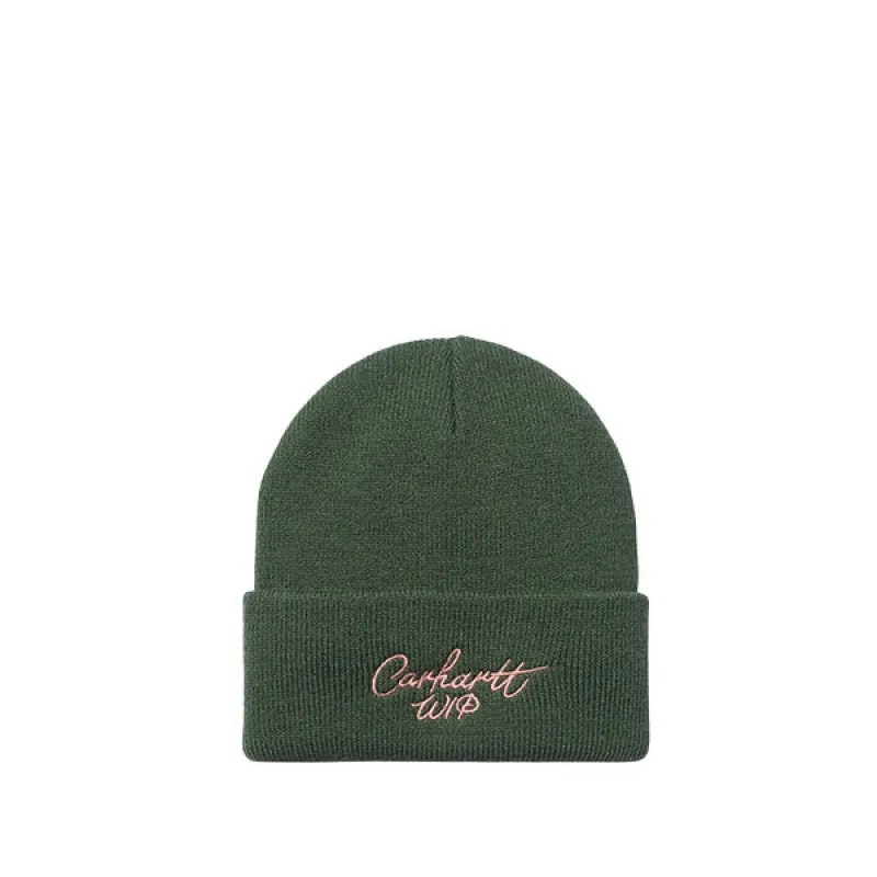 Carhartt WIP Signature Beanie Sycamore Tree Dusty Rose sold by Kong