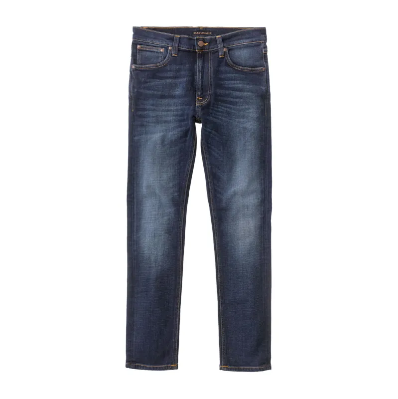 Nudie Lean Dean Dark Deep Worn sold by Kong