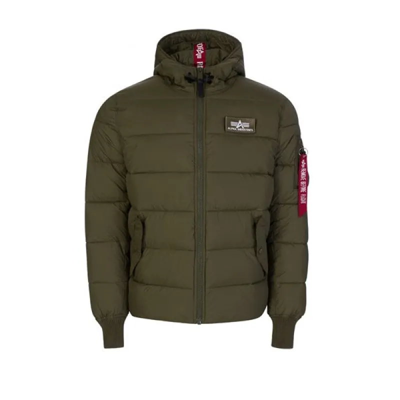 Alpha Industries Hooded Puffer Alpha FD 257 Dark Green sold by Kong