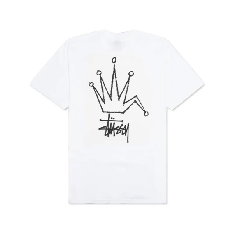 Stussy Broken Crown Tee White sold by Kong