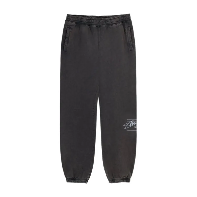 Stussy Dyed Stussy Designs Pant Black sold by Kong