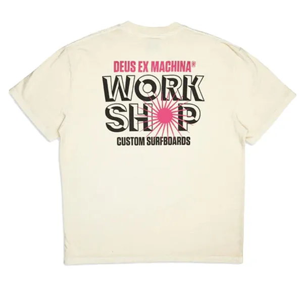 Deus Surf Shop T Shirt Dirty White sold by Kong product image thumbnail 2