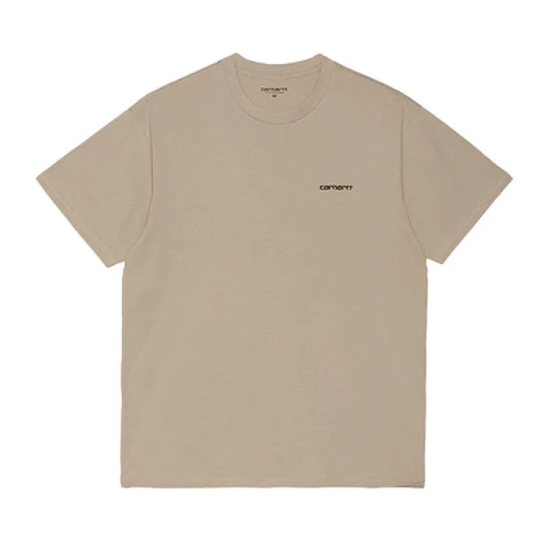 Carhartt WIP SS Script Embroidery T shirt Wall Black sold by Kong