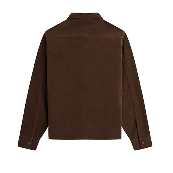 Fred Perry Fleece Overshirt Burnt Tobacco sold by Kong product image thumbnail 2