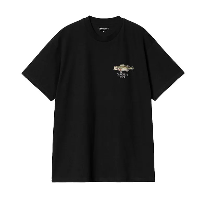 Carhartt WIP SS Fish T shirt Black sold by Kong