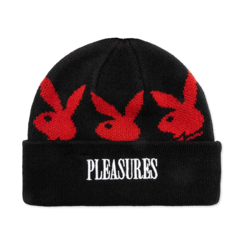 Pleasures Playboy Jaquard Beanie Black made by Pleasures