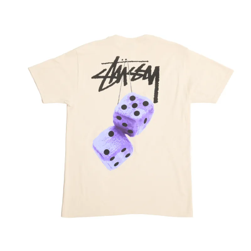 Stussy Fuzzy Dice Tee Smoke sold by Kong