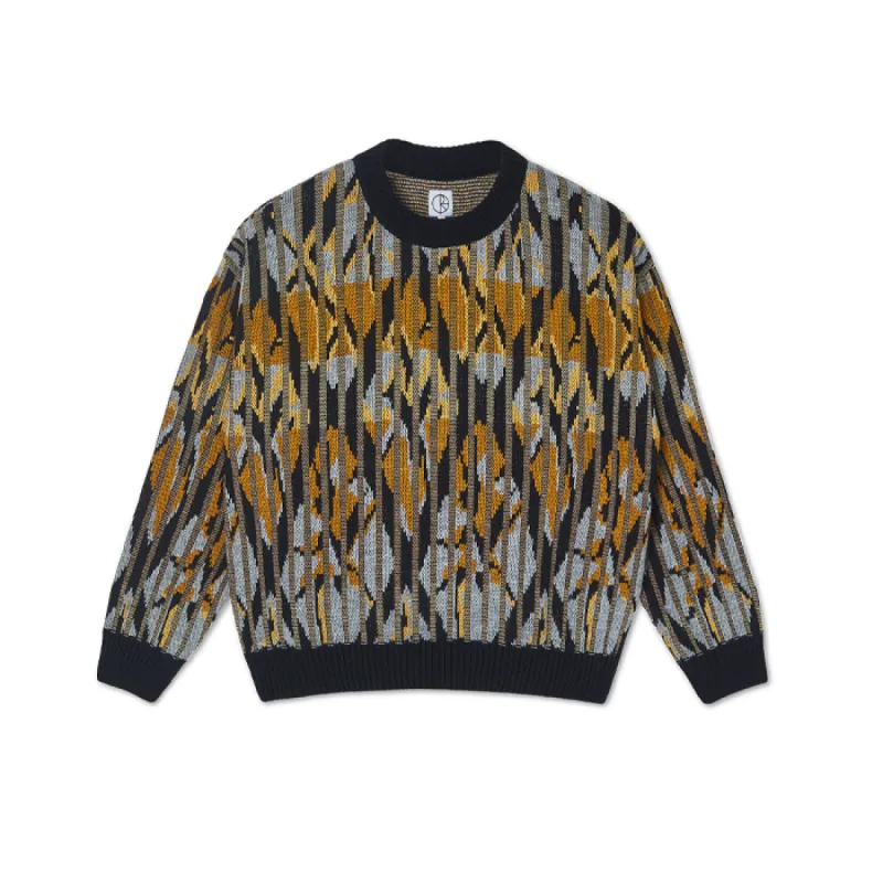 Polar Paul Knit Sweater Black Yellow sold by Kong