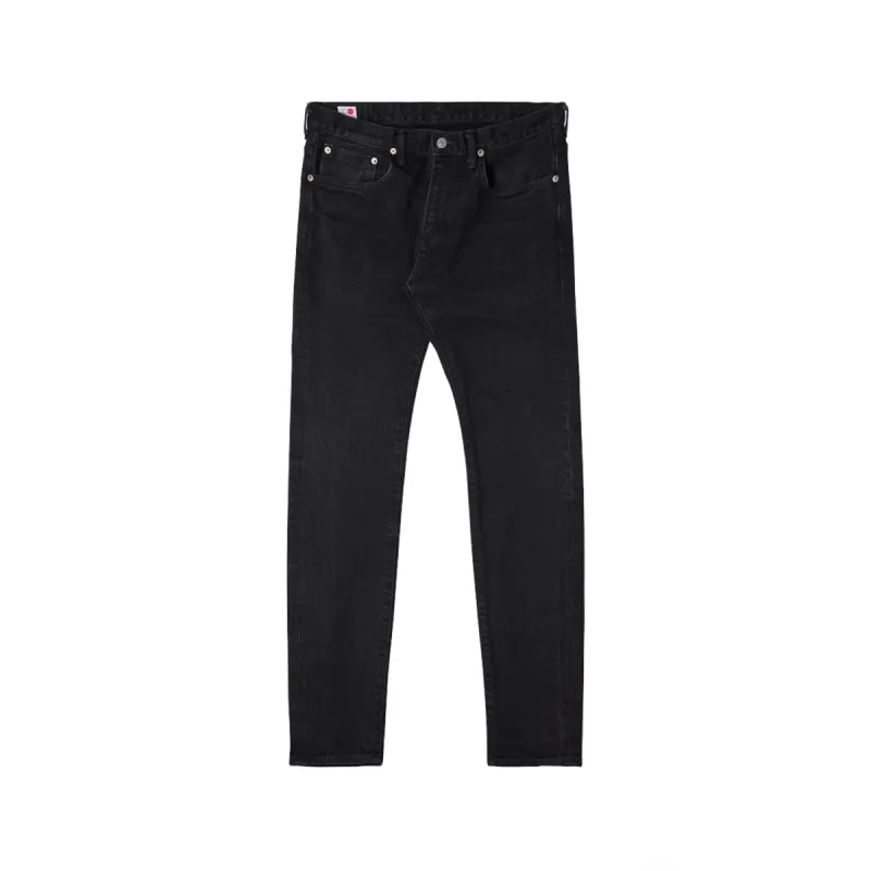 Edwin Slim Tapered Kaihara Black x Black Stretch Black (Rinsed) sold by Kong