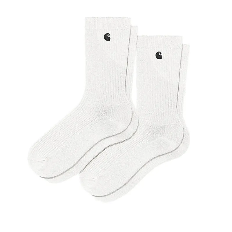 Carhartt WIP Madison Pack Socks White Black sold by Kong