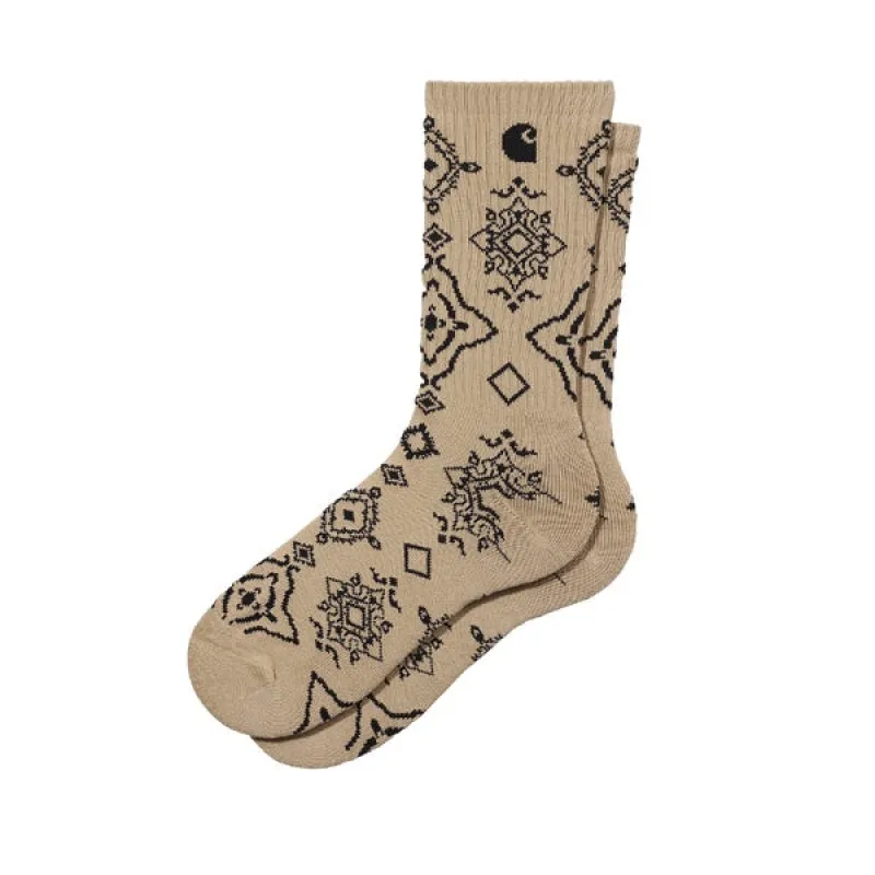 Carhartt WIP Verse Socks Dark Dusty Hamilton Brown sold by Kong