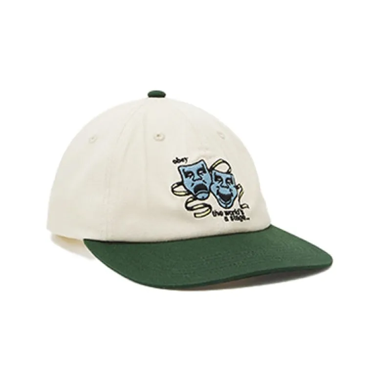 Obey World Stage 6 Panel Snapback Unbleached sold by Kong