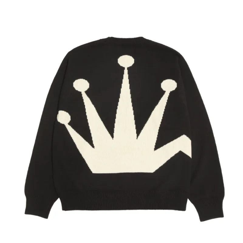 Stussy Bent Crown Sweater Black sold by Kong