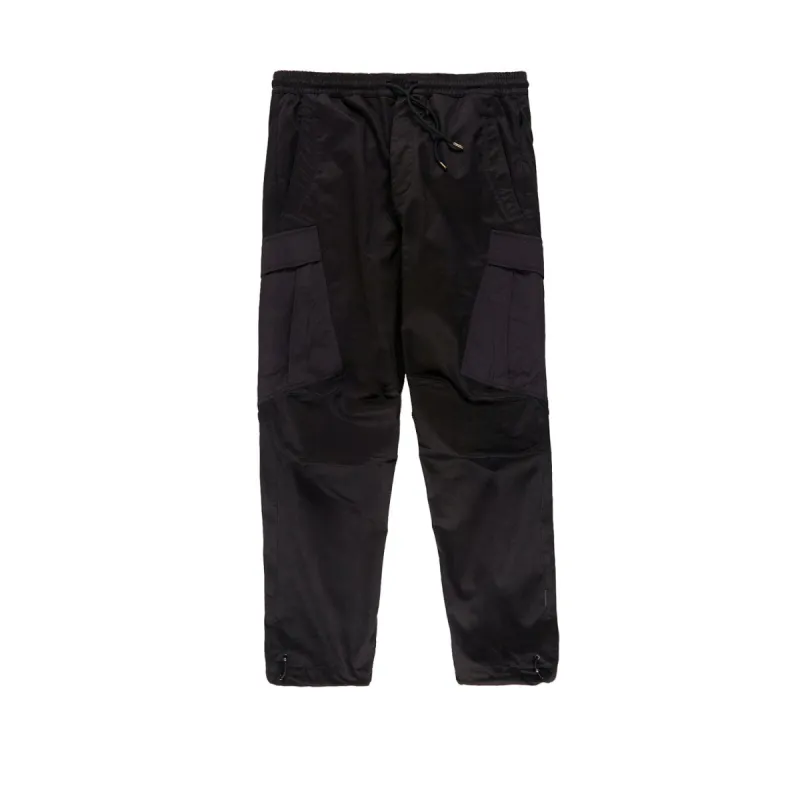 Maharishi Woven Cargo Trackpants Mil Spec Cellulose Black sold by Kong