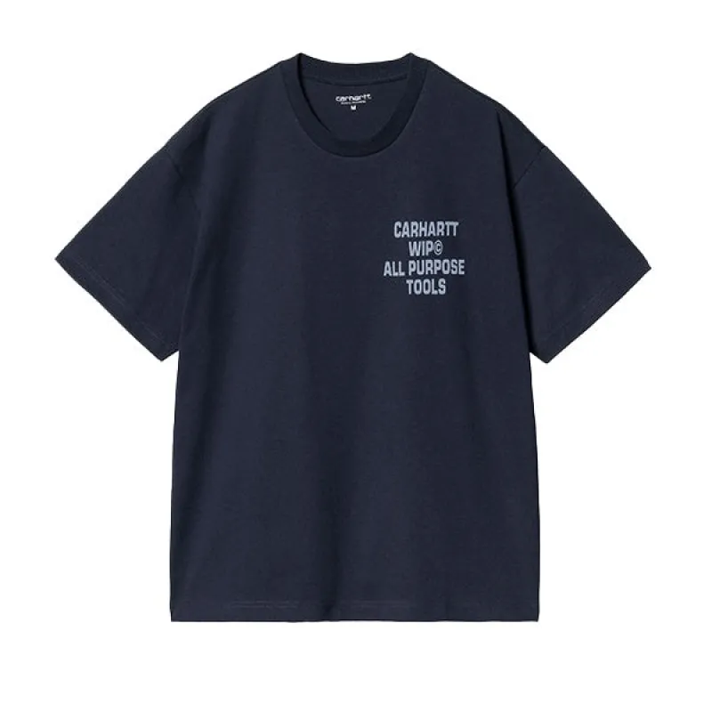 Carhartt WIP Cross Screw T-Shirt Air Force Blue made by Carhartt WIP