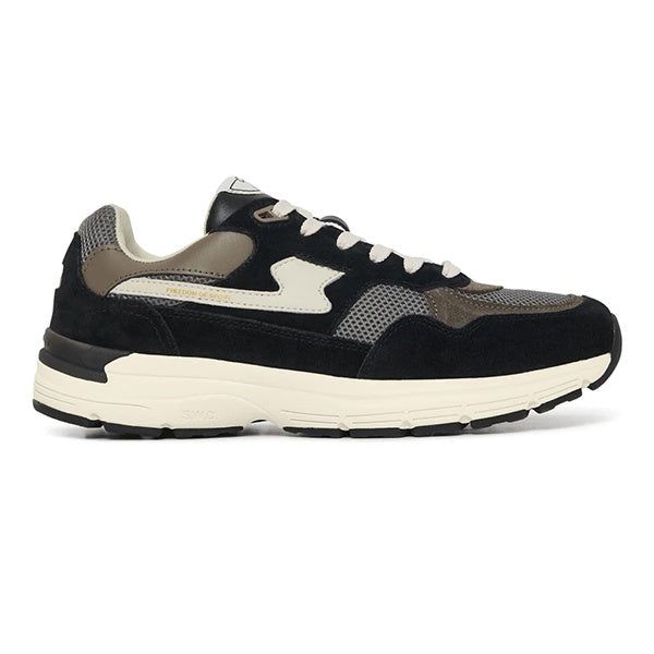 Stepney Workers Club Amiel S Strike Suede Mix Black sold by Kong