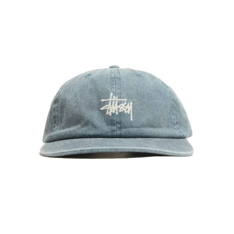 Stussy Washed Stock Low Pro Cap Lagoon Blue sold by Kong