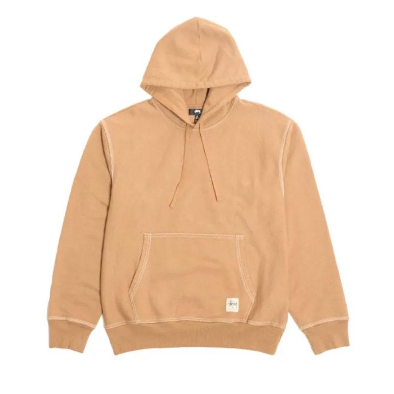 Stussy Contrast Stitch Label Hood Brown sold by Kong