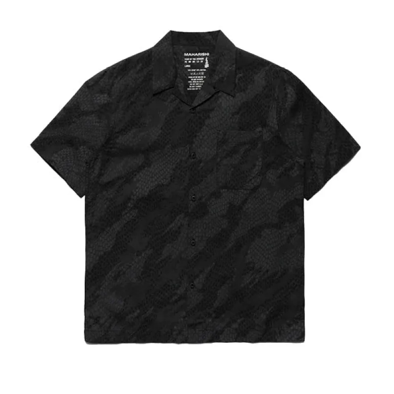 Maharishi Camo Hemp Bonsai Dragon Summer Shirt Black sold by Kong