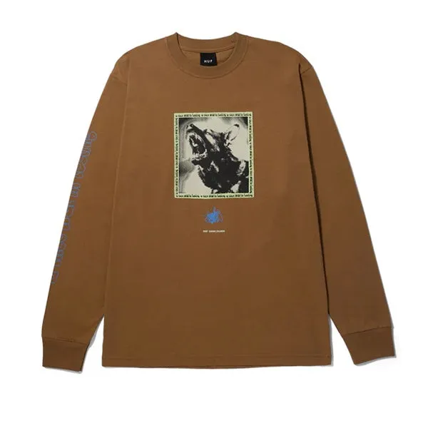 Huf Beware LS Tee Camel sold by Kong
