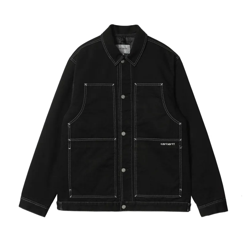 Carhartt WIP Double Front Jacket Black Rinsed sold by Kong