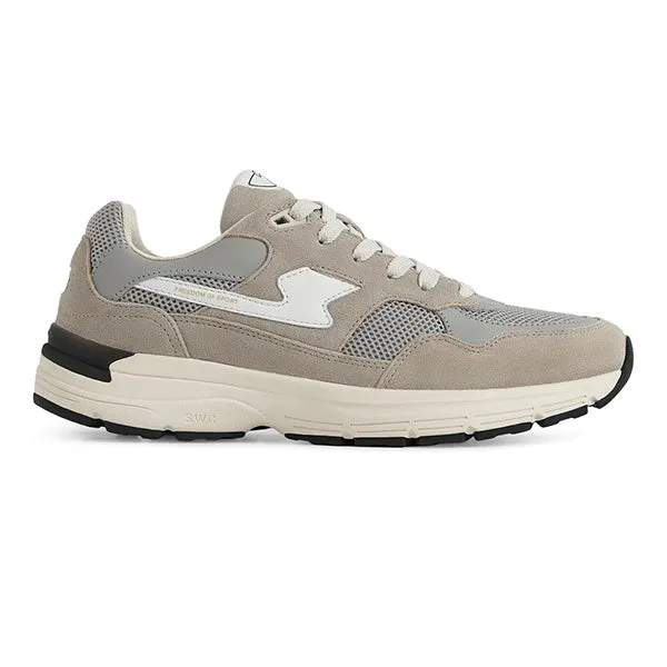 Stepney Workers Club Amiel S Strike Suede Mix Light Grey sold by Kong