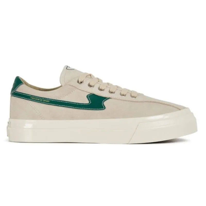 Stepney Workers Club Dellow S Strike Suede Ecru Green sold by Kong