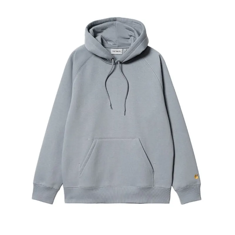 Carhartt WIP Hooded Chase Sweat Mirror Gold sold by Kong